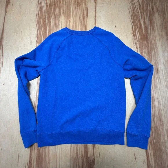 Hollister Surf Errday Crewneck Sweatshirt Men's L Blue Neon Graphic Pullover - Picture 4 of 6
